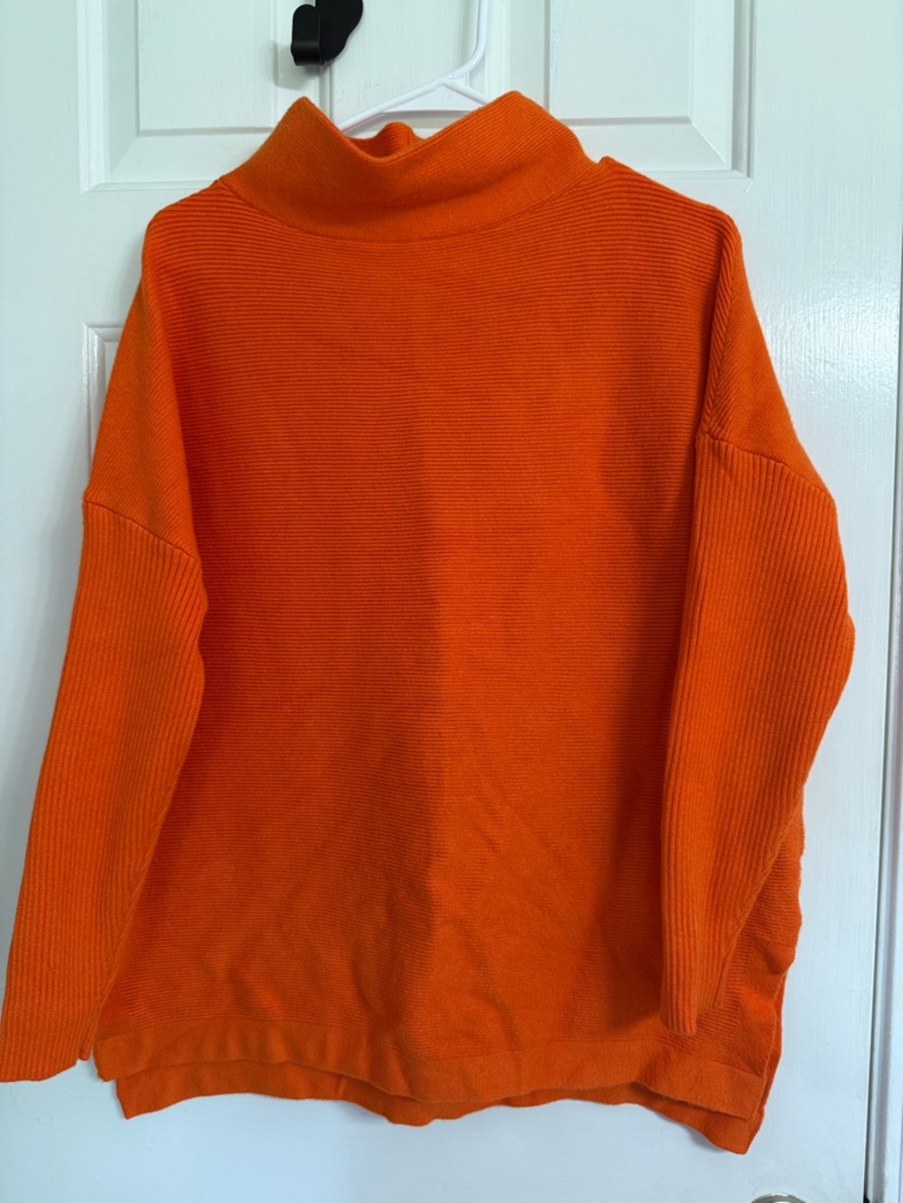 Bright Orange Turtleneck Sweater